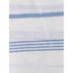 Ręcznik bawełniany hammam biały/niebieski 170x100 cm Ottomania - 2