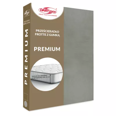 Prześcieradło frotte z gumką 037/90x200 PREMIUM