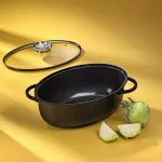 KELA-Brytfanka z pokrywką, owalna 8 l Atura - 3