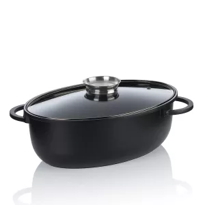 KELA-Brytfanka z pokrywką, owalna 8 l Atura