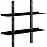 Smile Small shelf, Black - 2 pcs - 2