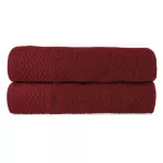 Ręcznik D Bawełna 100% Solano Ecru + Bordo (P) 2x50x90+2x70x140 kpl. - 7