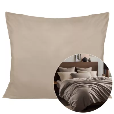 Poszewka satyna bawełna ciemny beż 041/50x60.