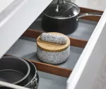 JJ-Moździerz z drewnianą pokrywą Dash, granit - 7