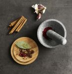 JJ-Moździerz z drewnianą pokrywą Dash, granit - 8