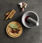 JJ-Moździerz z drewnianą pokrywą Dash, granit - 8