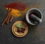 JJ-Moździerz z drewnianą pokrywą Dash, granit - 9