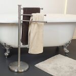 KELA-Stojak na 3 ręczniki łazienkowe stalmat Swing - 3