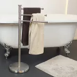 KELA-Stojak na 3 ręczniki łazienkowe stalmat Swing - 3