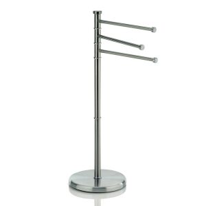 KELA-Stojak na 3 ręczniki łazienkowe stalmat Swing
