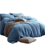 Pościel frotte niebieski 17/160x200 - 3