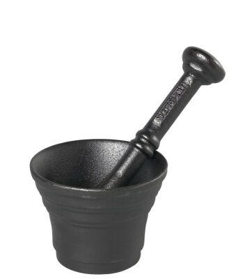 SKEPP-Moździerz żeliwny niski  8cm z tłuczkiem