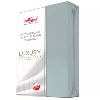 Prześcieradło jersey elastan z gumką 31 POPIEL/160x200x30