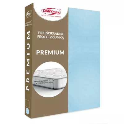 Prześcieradło frotte z gumką 009/90x200 PREMIUM