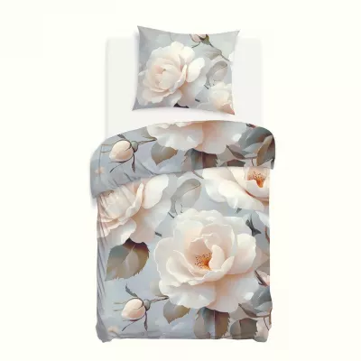 Pościel satyna bawełniana 12413/140x200+1posz.70x80 SATYNLOVE PREMIUM