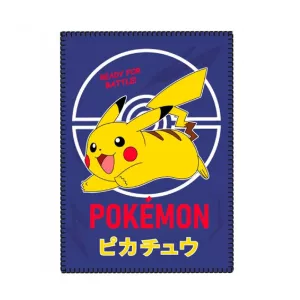 Koc polarowy 100x140 Pokemon Pikachu