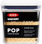 OXO-Pojemnik POP 2,6l. kwadrat L niski, Good Grips - 8