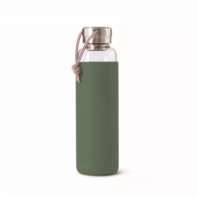 BB-Butelka szklana na wodę 600ml, oliwkowa