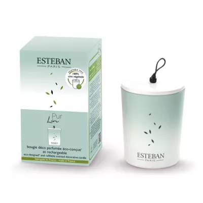 ES-Świeca zapachowa dekoracyjna 180g Pur Lin