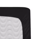 Prześcieradło satyna bawełniana z gumką czarny 04000966/120x200 - 3