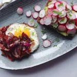 Miska ceramiczna niebieska Nordic Sea Broste Copenhagen 20 cm - 2