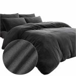Pościel frotte antracyt 40/160x200 - 2