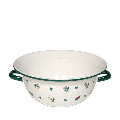 Miska emaliowana z uchwytami 4l 28 cm z uchwytami Riess Streublumen