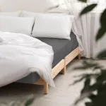 Prześcieradło satyna bawełniana z gumką j.szary 037/140x200 - 2