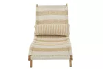 Leżak Ogrodowy z Poduszką 168x65x78 cm white/natural  J-Line - 4