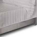 Prześcieradło satyna bambusowo-bawełniana STRIPE GREY/160x240 - 3