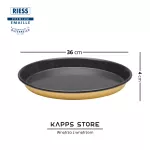 Forma do Pieczenia i Serwowania Riess 36 cm – Emaliowana, Okrągła, Żółta - 3