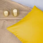 Poszewka satyna bawełna żółtko 004/50x80 - 3
