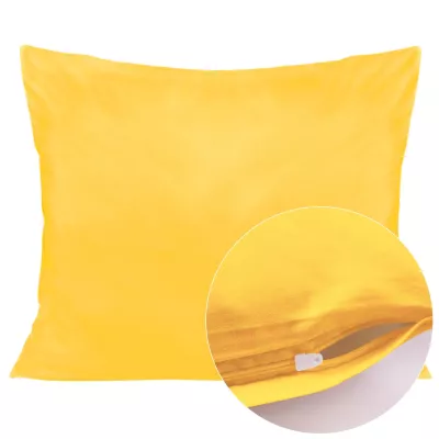 Poszewka satyna bawełna żółtko 004/50x80