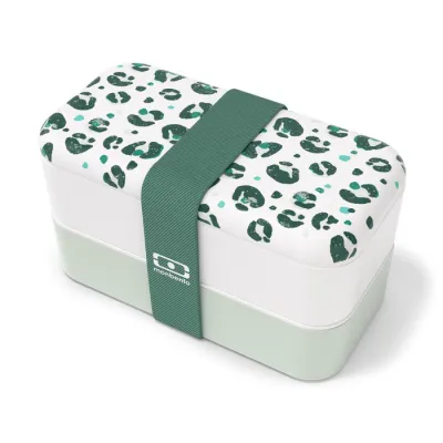 MB-Lunchbox Bento Original, Graphic Leopard Green