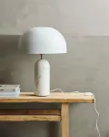 Lampa stołowa biała marmur ATLAS Nordal - 2