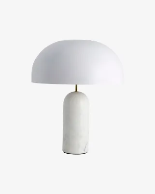 Lampa stołowa biała marmur ATLAS Nordal