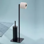 KELA-Stojak WC +szczotka toaletowa czarny Style - 2