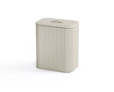 JJ-Kosz na pranie 90l bambus beż Tota Trio Luxe