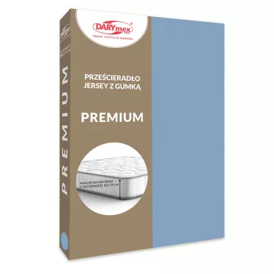 Prześcieradło jersey z gumką 009/90x200 PREMIUM