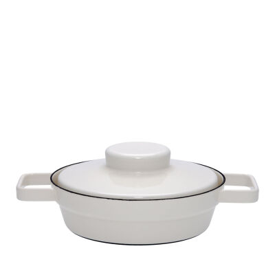 Patelnia ceramiczna 1,7l Aromapots jasno szary 20 cm niski Riess