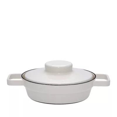 Patelnia ceramiczna 1,7l Aromapots jasno szary 20 cm niski Riess