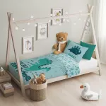 Pościel bawełna 100x135 + 40x60 Dinozaury - 3