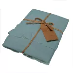 Poszewka bawełniana komplet MINERAL BLUE/2x40x40 STONEWASHED - 2