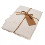 Poszewka bawełniana komplet NATURAL CREAM/2x40x40 STONEWASHED - 2