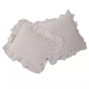 Poszewka bawełniana komplet NATURAL CREAM/2x40x40 STONEWASHED