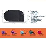 KELA-Deska do serwowania 42x24cm czarna Nobel - 5