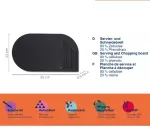 KELA-Deska do serwowania 42x24cm czarna Nobel - 5