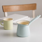 Tygielek do parzenia kawy po turecku turkusowy Riess - 3