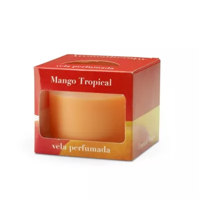 CM-Świeca Cordoba 9x7,5cm. Mango, orange