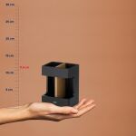 KELA-Ogranizer na szczoteczki czarny-dąb Cube - 7